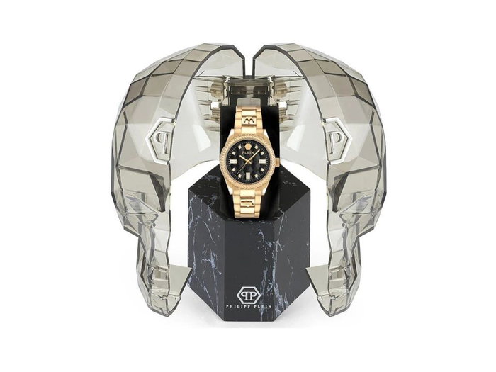 Philipp Plein PWCDA0624 Reloj Analógico Dorado con Esfera Negra Philipp Plein PWCDA0624 Reloj Analógico Dorado con Esfera Negra