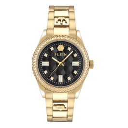 Philipp Plein PWCDA0624 Reloj Analógico Dorado con Esfera Negra