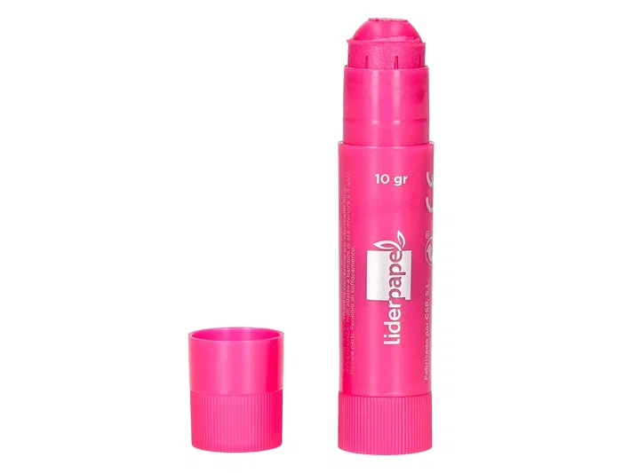 Liderpapel Tempera Sólida en Barra Escolar 10 g - Caja de 12 Colores Surtidos Metalizados, Pintura Directa sin Agua, Lavable