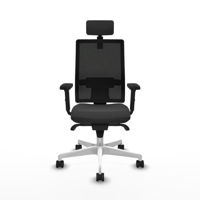 PIQUERAS Y CRESPO Silla de oficina Horna con mecanismo Sincro, Gris oscuro y Negro PIQUERAS Y CRESPO Silla de oficina Horna con mecanismo Sincro, Gris oscuro y Negro