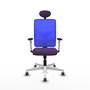 PIQUERAS Y CRESPO Silla de oficina Motilla con mecanismo Sincro, Morado y Azul