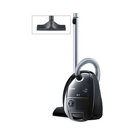 Siemens VSZ3B212 Aspiradora Cilíndrica con Bolsa, 600W, Capacidad 4L, 74 dB, Negro, para Suelo Duro y Alfombra