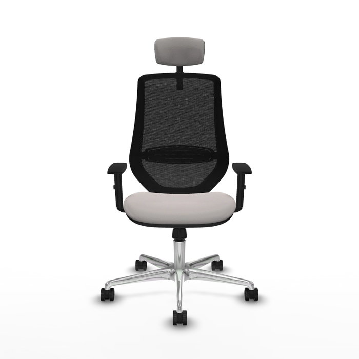 PIQUERAS Y CRESPO Silla de oficina Mardos con mecanismo Sincro Blanco y Negro