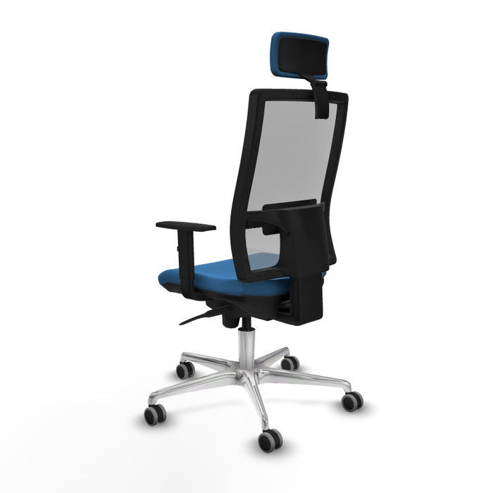 PIQUERAS Y CRESPO Silla de oficina Horna con mecanismo Sincro, Azul claro y Gris PIQUERAS Y CRESPO Silla de oficina Horna con mecanismo Sincro, Azul claro y Gris