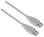 Aisens Cable USB 2.0 Tipo A Macho a Macho, 1m, Beige