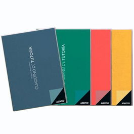 Additio Cuaderno de Tutoría A4 Pvc 64 Páginas para Seguimiento del Alumnado Colores Surtidos