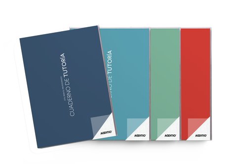 Additio Cuaderno de Tutoría A4 para Seguimiento del Alumnado PVC 64 Páginas Surtido