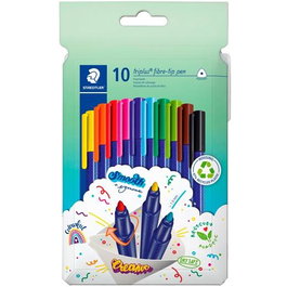 Staedtler Rotulador Triplus Color 323 Triangular Estuche 10 Ud Colores Surtidos