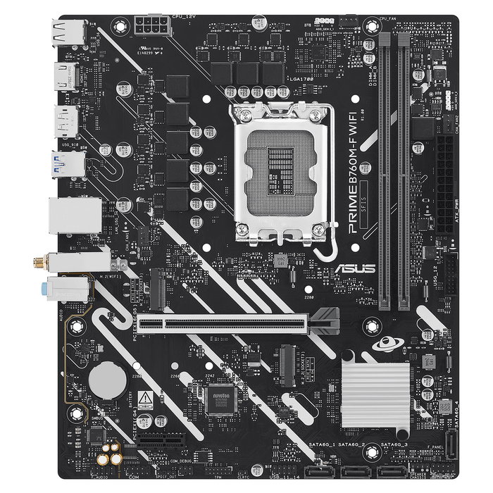 ASUS PRIME B760M-F WiFi Placa Base Intel B760 Micro ATX DDR5 con WiFi 6