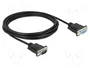 DeLOCK Cable serie RS-232 Sub-D9 macho a hembra 3 m