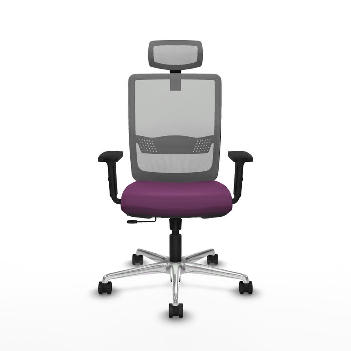 PIQUERAS Y CRESPO Silla de oficina Haches Morada y Gris