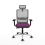 PIQUERAS Y CRESPO Silla de oficina Haches Morada y Gris