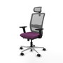 PIQUERAS Y CRESPO Silla de oficina Haches Morada y Gris