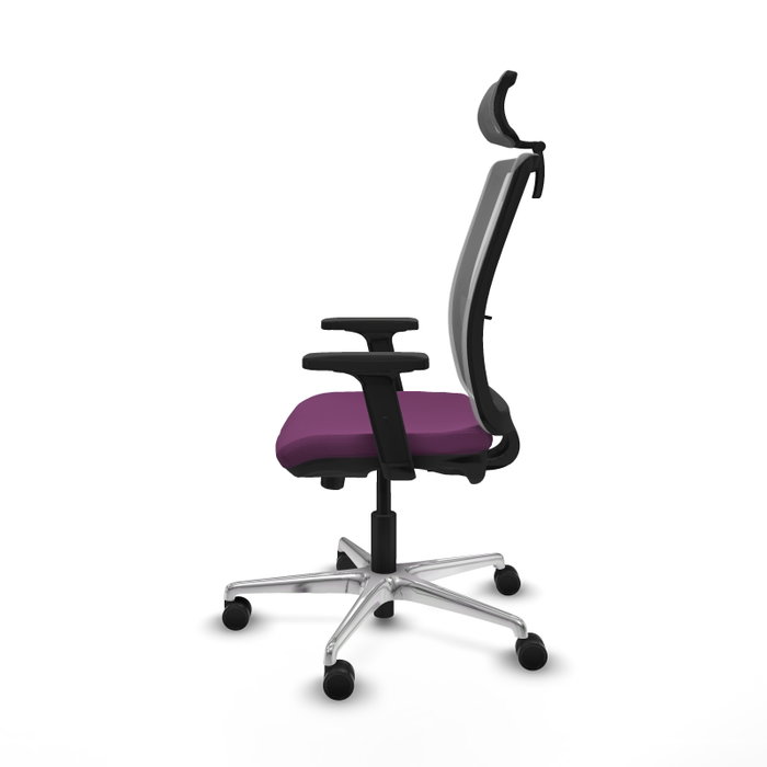 PIQUERAS Y CRESPO Silla de oficina Haches Morada y Gris