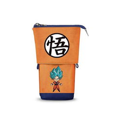 Karactermania Estuche Portatodo Vertical Dragon Ball Super con 2 Bolígrafos de Gel Borrables y Portalápices Movible 7 x 11,5 x 17 cm