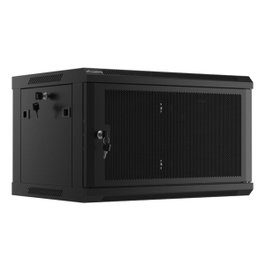 Lanberg Armario Rack WF01-6406-23B de 6U, 19 pulgadas, Negro