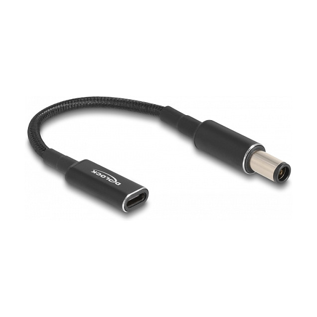 DeLOCK 60032 Cable adaptador USB Type-C hembra a HP 7,4 x 5,0 mm macho, 15 cm DeLOCK 60032 Cable adaptador USB Type-C hembra a HP 7,4 x 5,0 mm macho, 15 cm