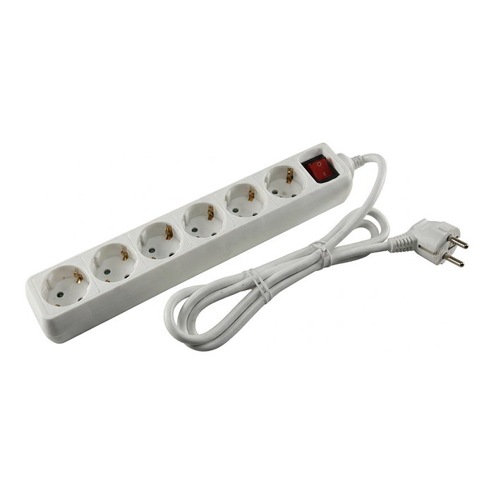 No-Name Goobay NK 600S-150 CS con 6 tomas de corriente y cable de 1,5 m