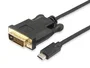 EQUIP Cable Adaptador USB-C a DVI-D (24+1) 1,8m Negro