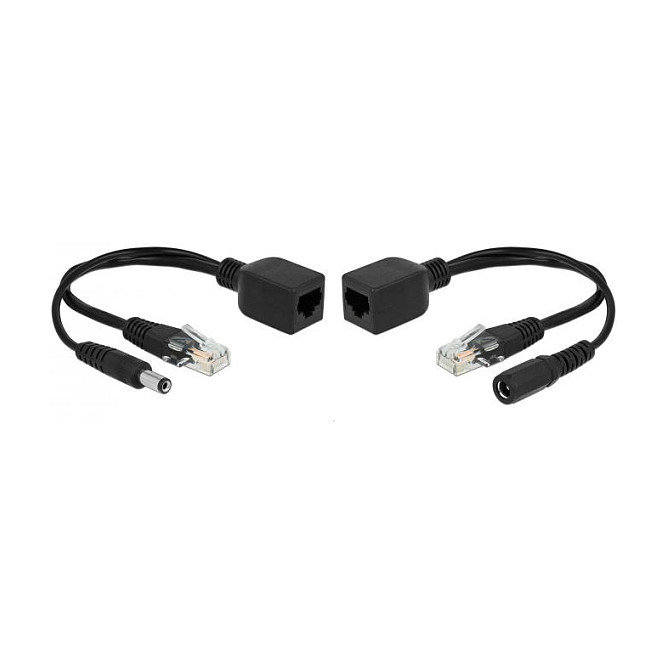 DeLOCK 66024 Adaptador Pasivo PoE RJ45 a CC 5,5 x 2,5 mm DeLOCK 66024 Adaptador Pasivo PoE RJ45 a CC 5,5 x 2,5 mm
