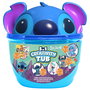 JUST PLAY Set de Papelería Cubo Stitch Disney con Lápices de Colores, Pincel y Figuras para Construir