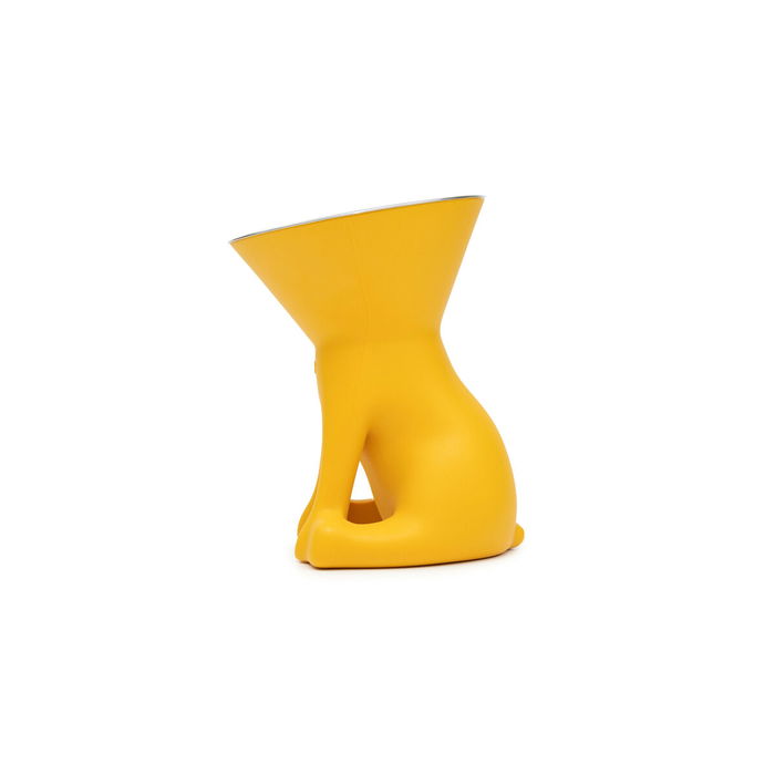 Comedero para Perro United Pets Elisabeth Yellow Acero Inoxidable Polietileno 1 L