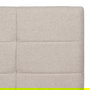 Cabecero Beige Tejido Dormitorio 160 X 8 X 100 cm