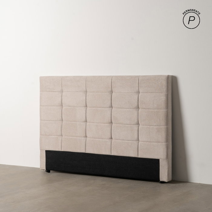 Cabecero Beige Tejido Dormitorio 160 X 8 X 100 cm