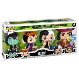 FUNKO Blíster 4 figuras POP Disney Villanas