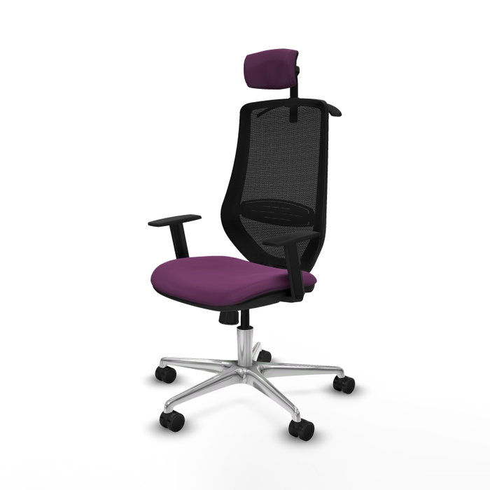 PIQUERAS Y CRESPO Silla de oficina Mardos con mecanismo Sincro, Morado y Negro PIQUERAS Y CRESPO Silla de oficina Mardos con mecanismo Sincro, Morado y Negro