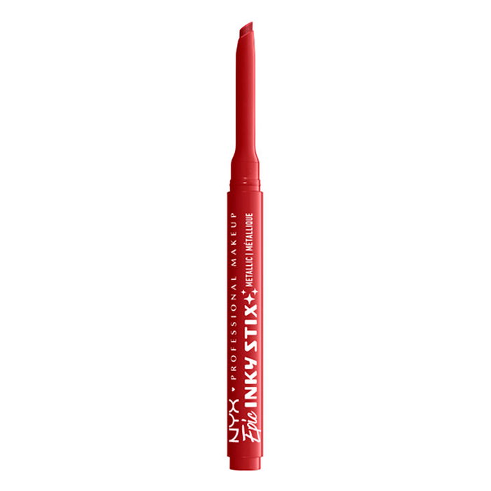 Nyx Professional Make Up Epic Inky Stix Delineador de Ojos Gel Crema de Punta Angulada, Resistente al Agua, Acabado Mate, Robotic Red, 1 u