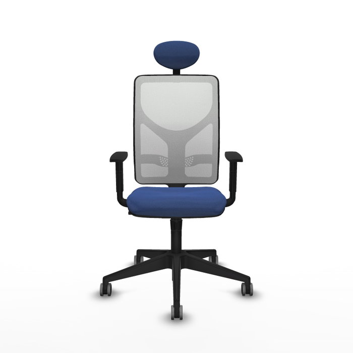 PIQUERAS Y CRESPO Silla de oficina Motilla con mecanismo Sincro, Azul marino y Blanco PIQUERAS Y CRESPO Silla de oficina Motilla con mecanismo Sincro, Azul marino y Blanco