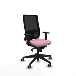 PIQUERAS Y CRESPO Silla de oficina Horna, Mecanismo Sincro, Rosa/Negro