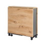 Mesa Plegable Plegable Negro-Natural 148 X 71 X 74 cm