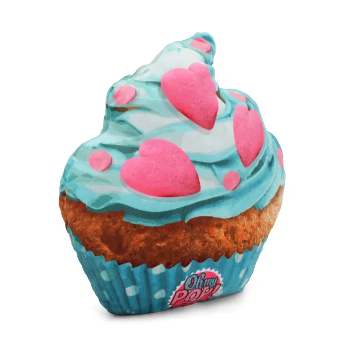 Oh My Pop Cojín Grande Cupcake II Turquesa Decorativo 35x33x10 cm