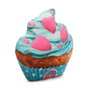 Oh My Pop Cojín Grande Cupcake II Turquesa Decorativo 35x33x10 cm