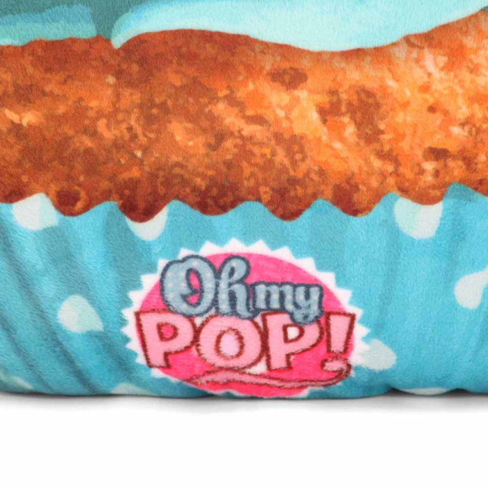Oh My Pop Cojín Grande Cupcake II Turquesa Decorativo 35x33x10 cm