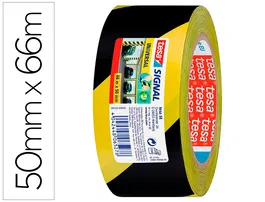 Tesa Cinta de Seguridad Amarilla y Negra Polipropileno 66 mt x 50 mm