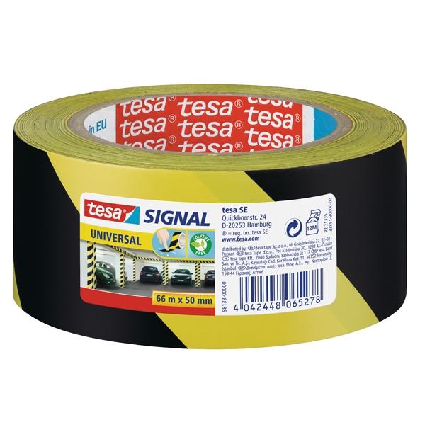 Tesa Cinta de Seguridad Amarilla y Negra 66 m x 50 mm Tesa Cinta de Seguridad Amarilla y Negra 66 m x 50 mm