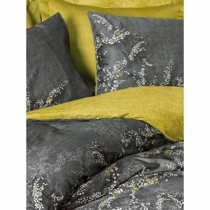 Aucune Juego de cama Antracita 100% algodón satén con funda nórdica y 2 fundas de almohada