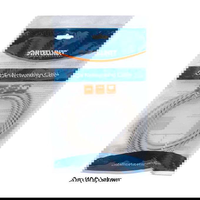 Intellinet Cable de Red Patch RJ45 U/UTP Cat6 1m Gris, Conector Macho con Hebelschutz, CCA 24 AWG