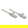 Intellinet Cable de Red Patch RJ45 U/UTP Cat6 1m Gris, Conector Macho con Hebelschutz, CCA 24 AWG