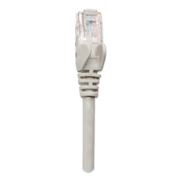 Intellinet Cable de Red Patch RJ45 U/UTP Cat6 1m Gris, Conector Macho con Hebelschutz, CCA 24 AWG