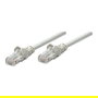 Intellinet Cable de Red Patch RJ45 U/UTP Cat6 1m Gris, Conector Macho con Hebelschutz, CCA 24 AWG