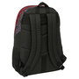SAFTA Mochila Miles Morales Spiderman Marvel 44cm Adaptable a Carro, Dos Compartimentos, Bolsillos Laterales