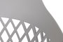 DKD Home Decor Silla Scandi Gris Claro 57 x 80.5 x 57 cm Pp Metal