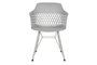 DKD Home Decor Silla Scandi Gris Claro 57 x 80.5 x 57 cm Pp Metal