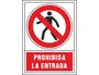 Syssa Señal de Prohibición PVC 245x345 mm - Prohibida la Entrada