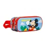 Disney Mickey Mouse Estuche Portatodo Escolar 3D Doble Compartimento Adventure Multicolor