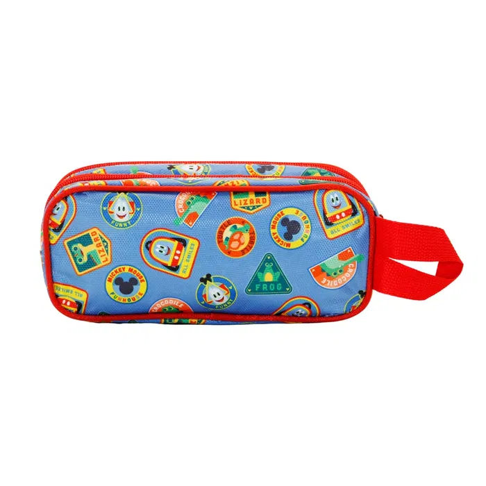 Disney Mickey Mouse Estuche Portatodo Escolar 3D Doble Compartimento Adventure Multicolor